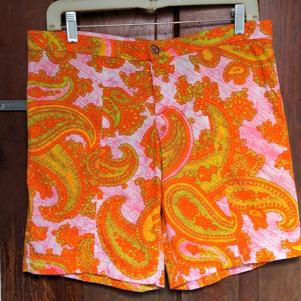 Trunks Beach Couture Colorful Paisley Bermuda Shorts Size 6 - Picture 2 of 9